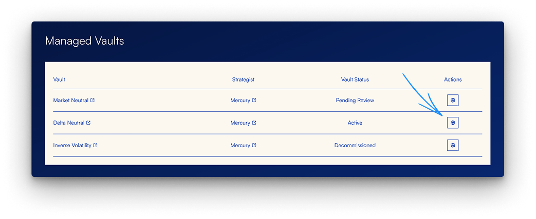 Open Manage from My Portfolio